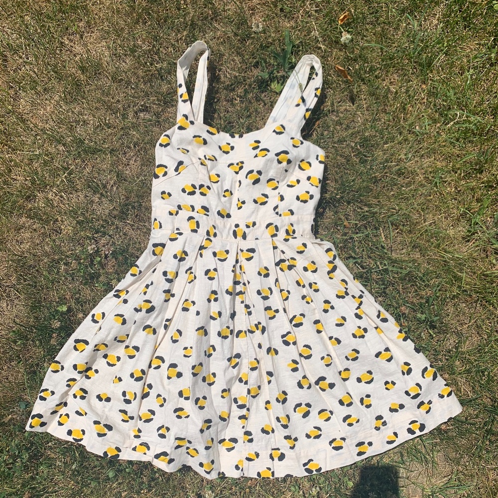 Cream Cheetah Print Dress